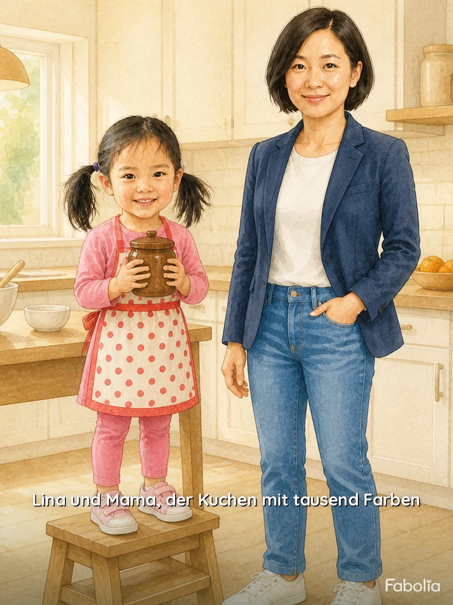 Buchcover · Lina und Mama, der Kuchen mit tausend Farben